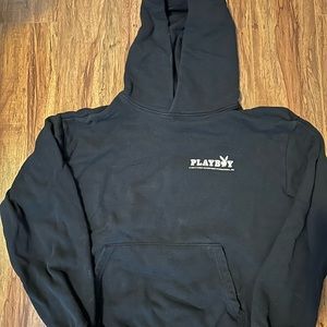 Small black playboy hoodie